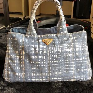 Prada Canvas Canapa Tote Bag